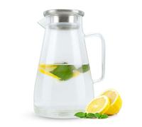 Carafe Thé Café Pot Pichet Carafe verre poignée couvercle Résistant à la chaleur