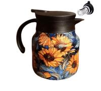 Carafe thermique à café - Taure à 800 ml avec motif floral, ière thermique isolée | à feu à feuilles lâches, récipient de boissons chaudes pour la cuisine à domicile, salle de, restaurant,