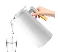 Carafe thermique - Pichet à café doublé de verre de 1000 ml, pichet à eau chaude isolée, théière nordique avec poignée | Distributeur de boissons étanche pour chevet, bureau, restaurant, camping, rest