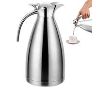 Carafe Thermos BIG bouteille thermos Flacons sous vide Carafe à café thermique Carafe isolée en acier inoxydable de 2 l Garde l'eau chaude pendant 24 heures Pichet à eau isolé à l'épreuve