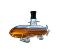 Carafes à alcool 3D sculptées décoratives étanches | Bouteille de vin sculptée en forme de navire de guerre - Décanteur décoratif pour mariage, fête, bar, maison, voyage