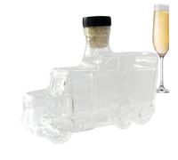 Carafes À Alcool, Carafe À Whisky Avec Décor De Demi Camion, Carafe Décorative 37,5cl avec Bouchon pour Spiritueux Champagne Réceptions Apéritifs Anniversaires Bar Domestique