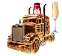 Carafes À Alcool,Distributeur À Bourbon Camion Semi Remorque | Contenant à Liqueur 375 ml avec Bouchon pour Organiser Brunch Apéritif Bar Mariage Anniversaire Cuisine