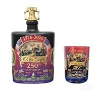 Carafes à whisky commémoratives du 250e anniversaire, bouteille d ' alcool unique pour les fêtes de fin d ' année avec patriotique, récipient irlandais en verre recyclable