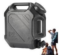 Carafes d'eau de camping, récipient d'eau d'un gallon - Carafes à eau avec robinet Grand réservoir d'eau de 12 L,Fournitures de pique-nique portables, stockage d'eau de cantine sans fuite pour l'extér