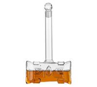 Carafes Pour Alcool - 3D Carafe À Liqueur | Carafe À Whisky Hammer De 400 Ml Avec Bouchon Hermétique, Pichet À Vodka, Bouteille De Vin, Bouteille D'alcool Pour Cocktail, Alcool, Bourbon