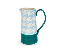 Caraffa In Stoneware 1,3l Azzurro Pied De Poule Multicolore