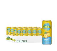 Caraïbos Boisson Saveur Ananas, Canette 33cl, Lot de 24