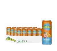Caraïbos Boisson Saveur Tropical, Canette 33cl, Lot de 24