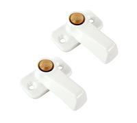 CaraLife Lot de 2 clapets rotatifs blancs - Plaque de base de 3,5 mm