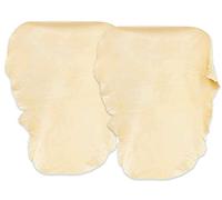 CARALL Cuir de Daino pour voiture 50 x 40 cm (X2), cuir de Daino pour voiture, chiffon de séchage automatique, éponge suède, forme irrégulière