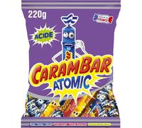 Carambar - Bonbons Atomic Acidulés - Sachet de 220G - Le Lot De 5