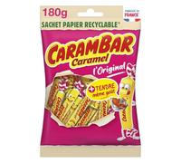 Carambar - Bonbons Caramel au Lait et Cacao - Recette au Lait Concentré - Le sachet recyclable de 180G - Le Lot De 5