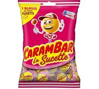 CARAMBAR Bonbons Sucettes Caramel - 156 g
