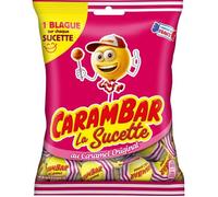 CARAMBAR Bonbons Sucettes Caramel - 84 g