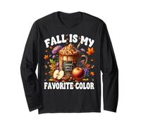 Caramel Apple Coffee Mug Graphic Fall is My Favorite Color Manche Longue