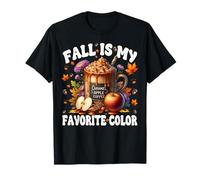 Caramel Apple Coffee Mug Graphic Fall is My Favorite Color T-Shirt