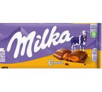 Caramel - Barre de chocolat saveur - Dégustation gourmande et intense d'un chocolat fin et aromatique - Super idée de cadeau - Compatible avec Milka - 90g