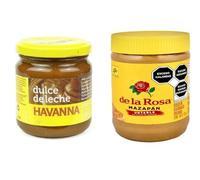 Caramel Dulce de leche HAVANA, 250 g d'Argentine et Delarosa Macapan Pâte d'amande à étaler 400 g Mexique