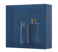 CARAMELO - Coffret Brise Tonka 100 + 30 ml, Eau de Cologne Homme, Lot de 2, Parfum Format Spray, Eau de Toilette Naturelle et Masculine, Ambré Aromatique, Frais et Élégant