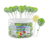 Caramelos Cerdán - Bonbons avec bâton Mega Pica Pica saveur mojito Ramzy F. Gum | Bonbon dur fourré de chewing-gum et enrobé soda | Idéal pour fêtes, Noël et anniversaires | Pot de 50 unités