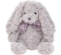 Caramen lapin gris avec noeud 28cm