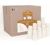Caramont,7 Oz 1000 Gobelets en Carton,Jetables,Résistant à la Chaleur,pour la Boisson Froide et Chaude en Carton de Qualité,Ideal pour Café,Thé,Anniversaire,etc (1000)