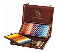 Caran 3888.92 D'ache Supracolor Lot de 120 crayons de couleur dans un coffret en bois Multicolore