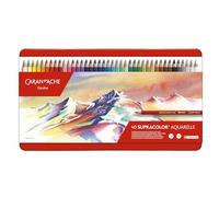 Crayons de couleur aquarellables - Caran d'Ache - SUPRACOLOR - 40 couleurs - Multi, Rouge - Professionnel