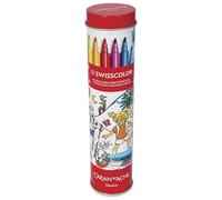 Caran d’Ache Boîte métallique 10 feutres SWISSCOLOR standard + poster sur le thème « La Suisse au fil des saisons »