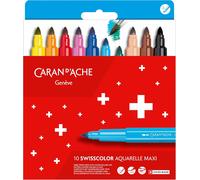 Caran D¿Ache Maxi Jumbo Swisscolor 195.410 -/ 10 Maxi Feutres[Z4326]