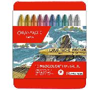 Caran D’Ache Métallique Neocolor I 10 Cire Pastels - Imperméable, Assorti Colo