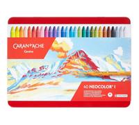 Caran d’Ache Neocolor I - Boîte de 40 pastels cire solubles à l’eau