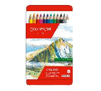 Caran d'Ache – Crayons de couleur Pablo – boîte métal 12 crayons, multicolore