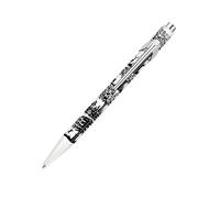 Caran d'Ache Stylo à bille 849 Popline Papier découpé Argent et Noir