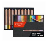Boîte 20 Crayons Pastels Extra Fins Pastels Pencils Caran D'ache Multicolore