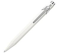 Caran d'Ache 849 0846.509 Popline Stylo à bille avec étui Blanc laqué Largeur de trait M Couleur de l'encre : bleu Longueur : 12,5 cm