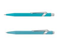 Caran d'Ache 849 Colormat-x Set : stylo à bille et porte-mine, turquoise