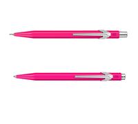 Caran d'Ache 849 Set : stylo bille et porte-mine, rose fluo