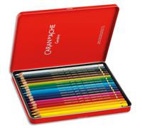 CARAN D'ACHE Boîte de 18 crayons de couleur PABLO résistante à l'eau - tendre, sèche - Bois cèdre FSC?