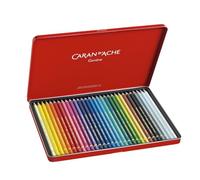 Caran Dache Boîte en métal avec 30 couleurs assorties