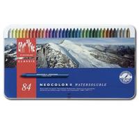 Caran D'Ache Boîte métal 84 pastels à la cire aquarellables Neocolor II