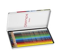 Caran d'Ache Boîte métallique – 12 couleurs assorties