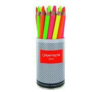 Caran d'Ache Classic Maxi Lot de 28 crayons de couleur Fluo