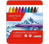 CARAN D'ACHE Crayon de cire aquarelle NEOCOLOR II étui de 10 pièces