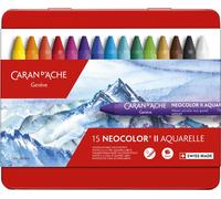 CARAN D'ACHE Crayon de cire aquarelle NEOCOLOR II étui de 15 pièces