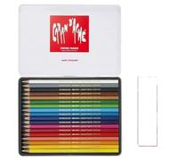 Caran d'Ache Crayons de couleur Aquarellables 18 pcs + 1 carte - Swisscolor Aquarellables