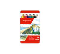 CARAN D'ACHE Crayons de couleur PABLO étui métal 12 pièces