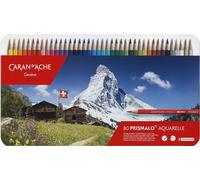 CARAN D'ACHE Crayons de couleur PRISMALO Aquarelle étui métal 80 pièces
