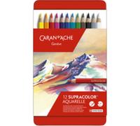 CARAN D'ACHE Crayons de couleur SUPRACOLOR,étui métal de 120